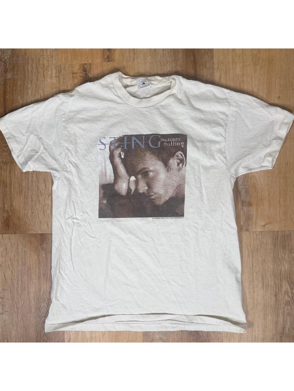 1996 Sting Mercury Falling Tour White Concert Tee – Size L